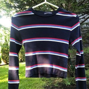 Brandy Melville red white and blue long sleeve